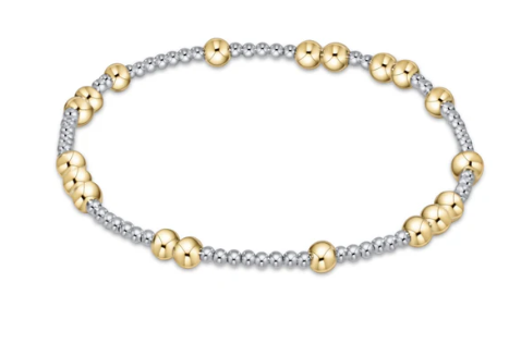 BHOPUNWMXM4 Hope Unwritten 4mm Bead Bracelet - Mixed Metal