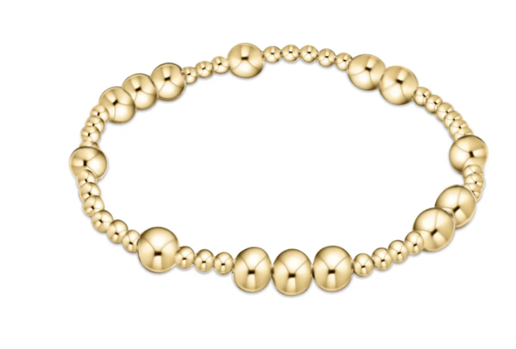 BHOPUNWG6 Hope Unwritten 6mm Bead Bracelet - Gold