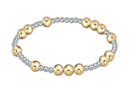 BHOPUNWMXM6 Hope Unwritten 6mm Bead Bracelet - Mixed Metal