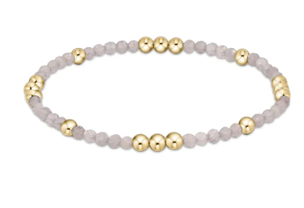 BWOP3LAB Worthy Pattern 3mm Bead Bracelet - Labradorite