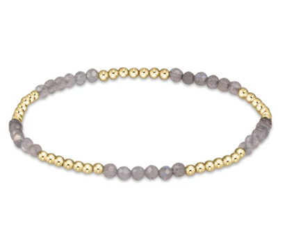 BBLFP25LAB Blissful Pattern 2.5mm Bead Bracelet - Labradorite