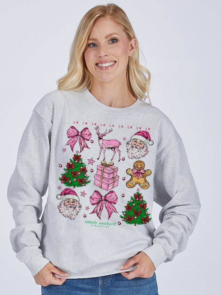 Simply Southern Flurry Trees Crew Sweatshirt