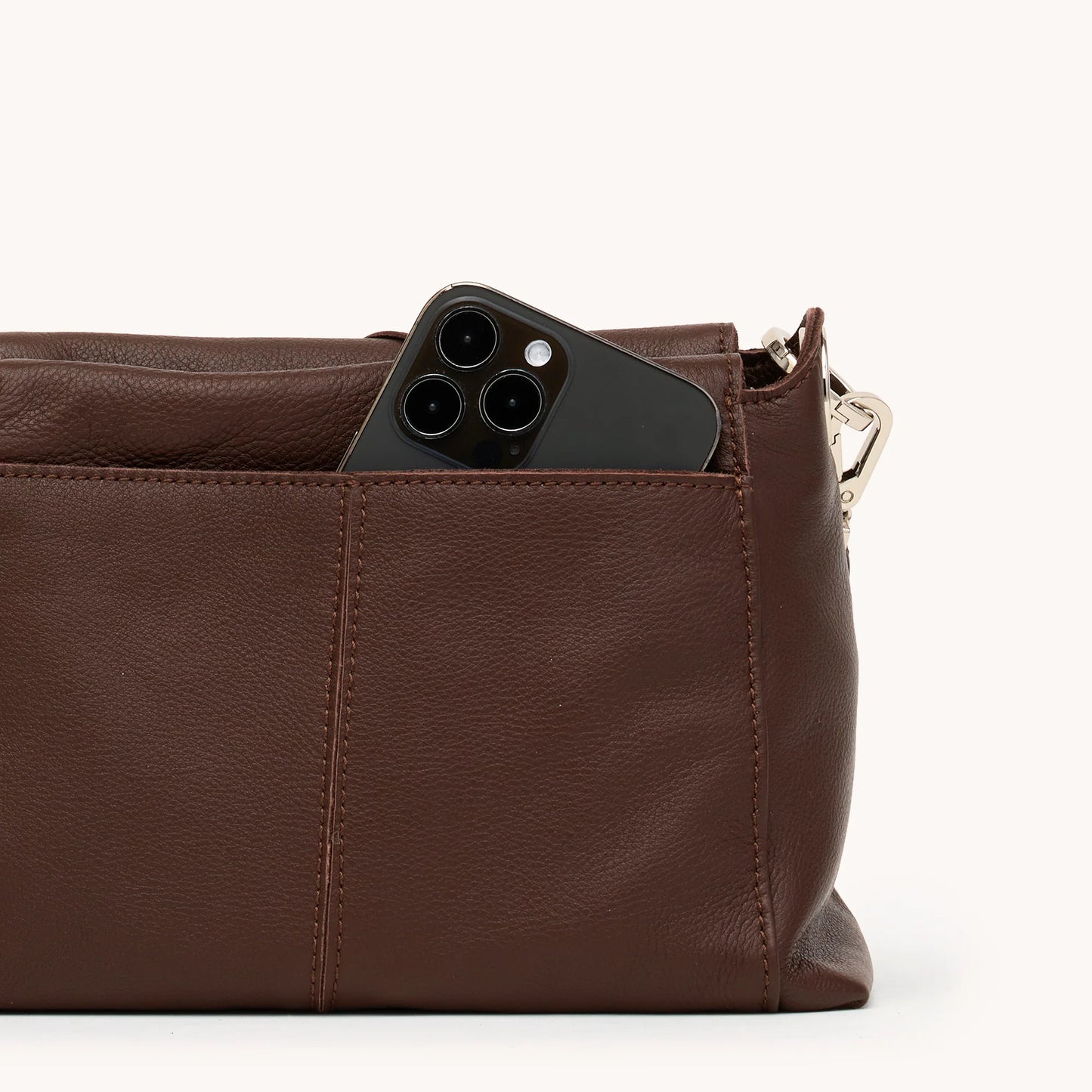 Bryant Med Espresso Pebble Weave/Silver