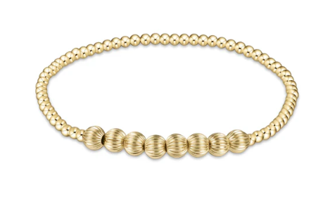 BDIG25BEBLG5 Dignity Beaded Bliss 2.5mm Bead Bracelet - 5mm Gold