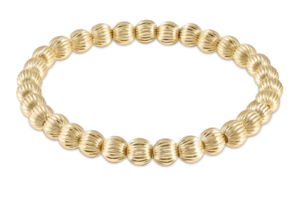 BDIGG6 Dignity Gold 6mm Bead Bracelet