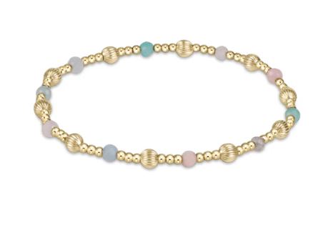 BDIGSINP4HOTM Dignity Sincerity Pattern 4mm Bead Bracelet - Hot Mess