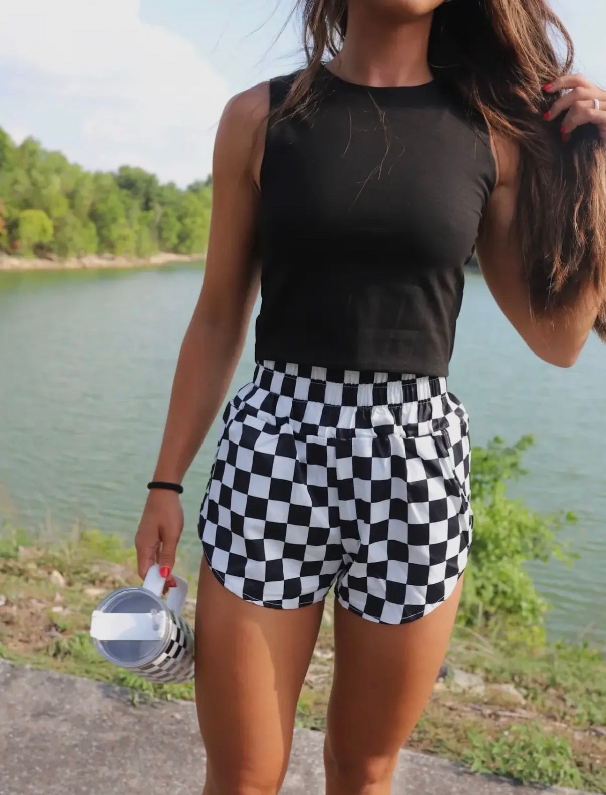 Checkerboard shorts