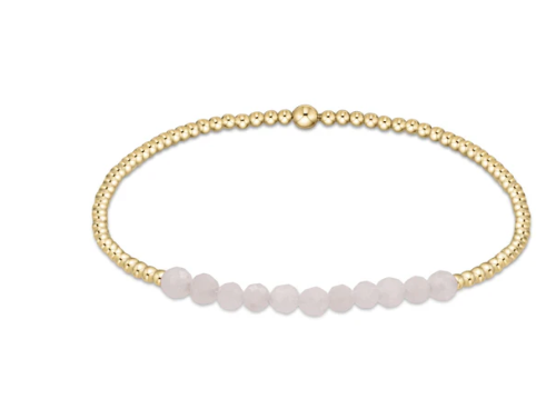 BGBL2MO Gold Bliss 2mm Bead Bracelet - Moonstone