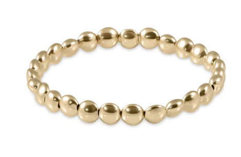 BHONG6 Honesty Gold 6mm Bead Bracelet