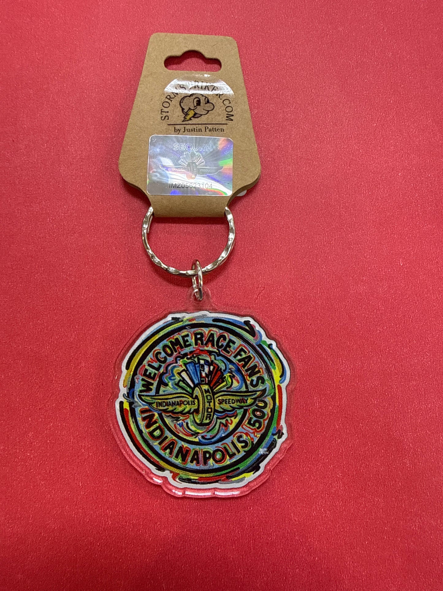 IMS Welcome Race Fans Acrylic Keychain