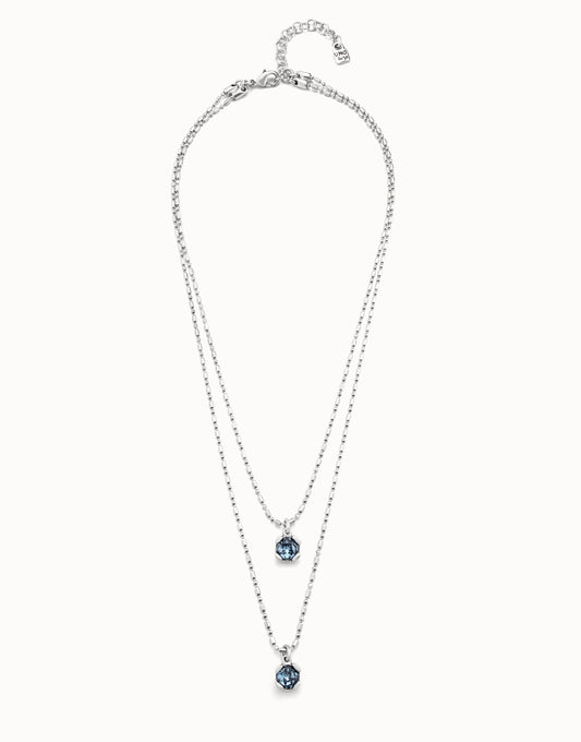 Uno de 50 Aura Blue Necklace