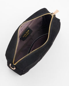 City Crossbody Bag Suede Black