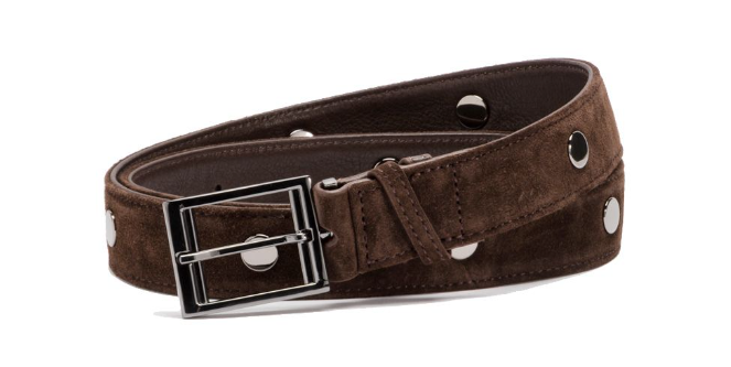 Charlie Belt Lrg- Espresso Suede*