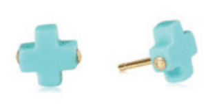 ESCST Signature Cross Stud - Turquoise