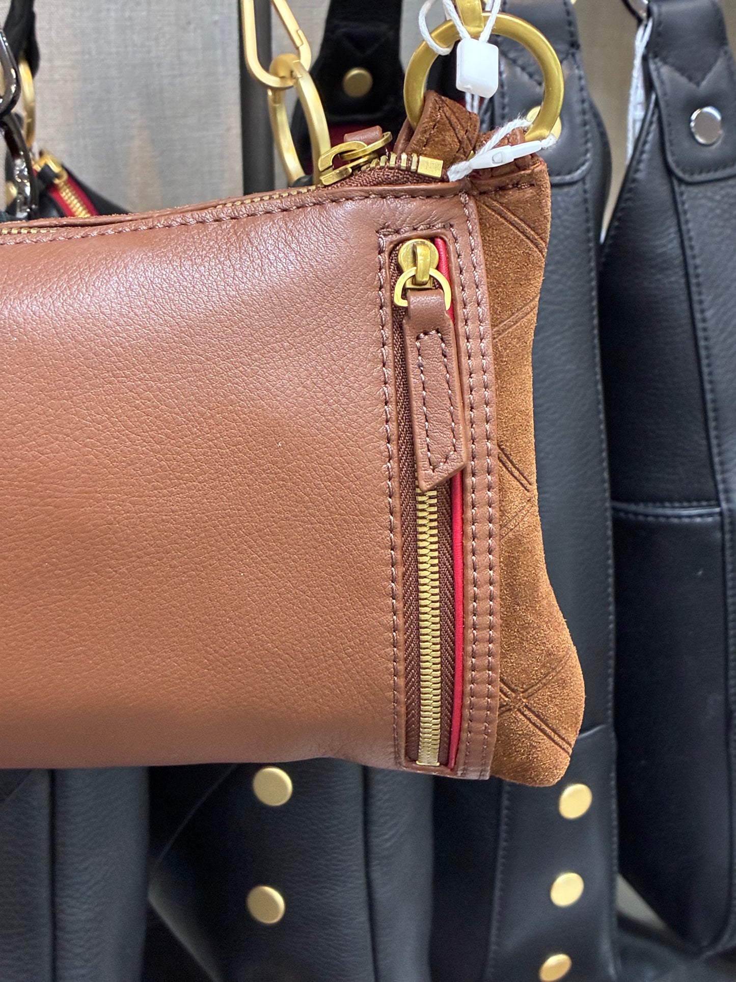 Kyle Chocolate Diamond Suede/Antique Gold