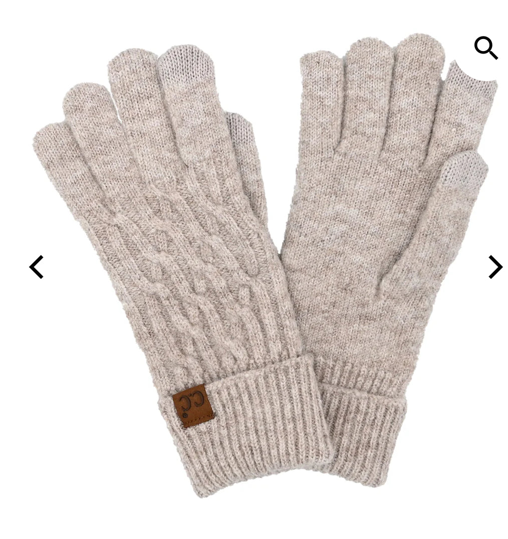 Chain Link Cable Cuff CC Beanie Taupe