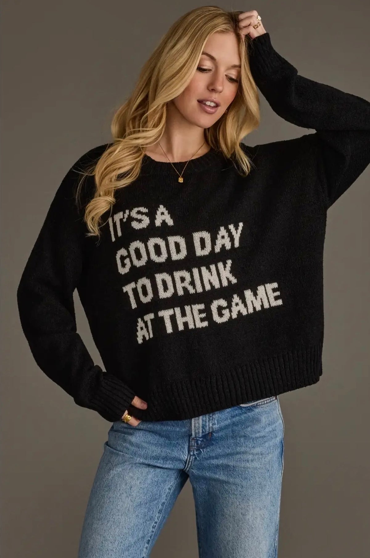 Black Drink at the Game Sweater