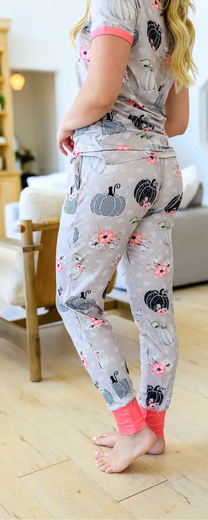 Woodland Pumpkin Womens Fall PJ Set