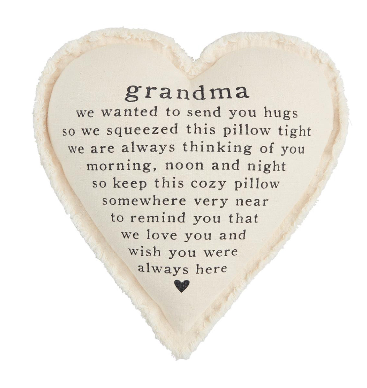 41600999 Grandma Heart Pillow