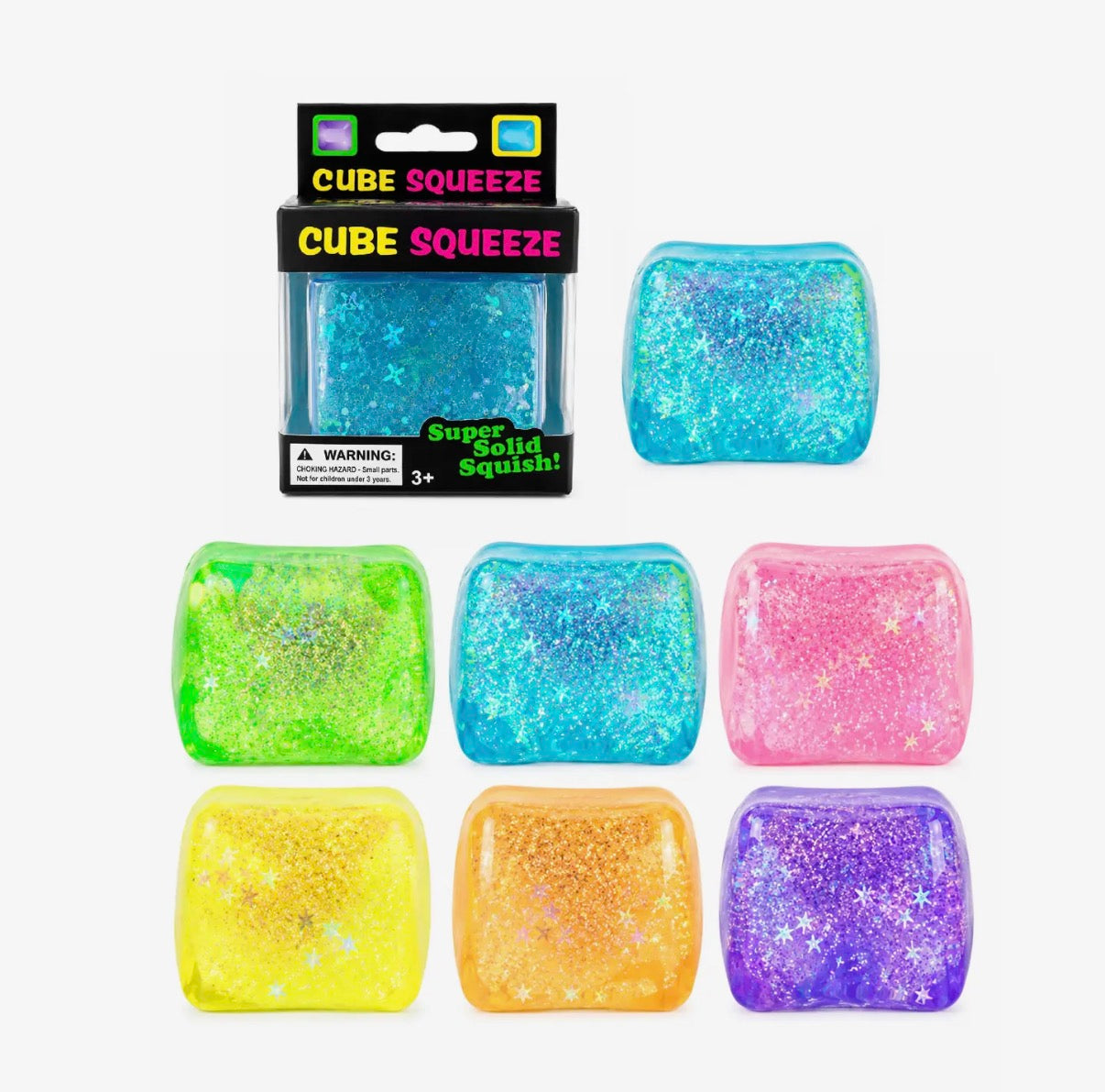 Glitter Ice Cube Squishy
