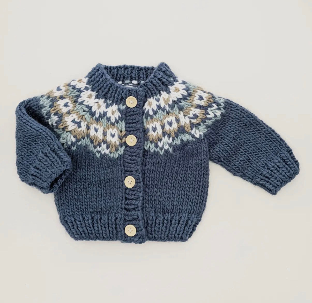 Fairisle Slate Cardigan