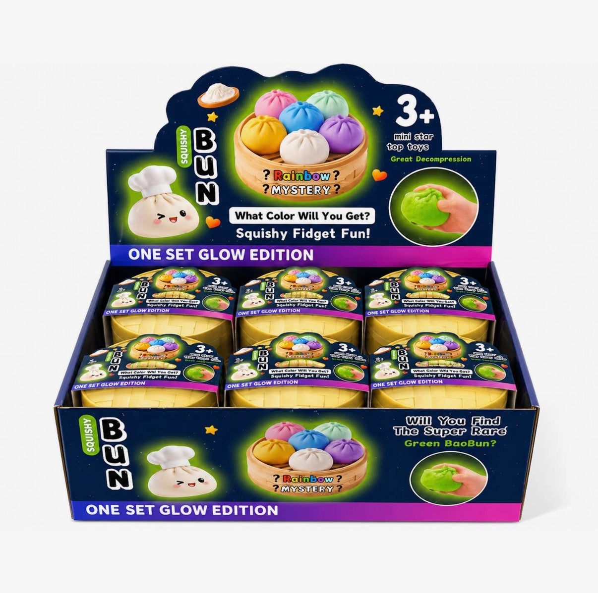 Glow-in-the-Dark Dumpling Squishy Mystery