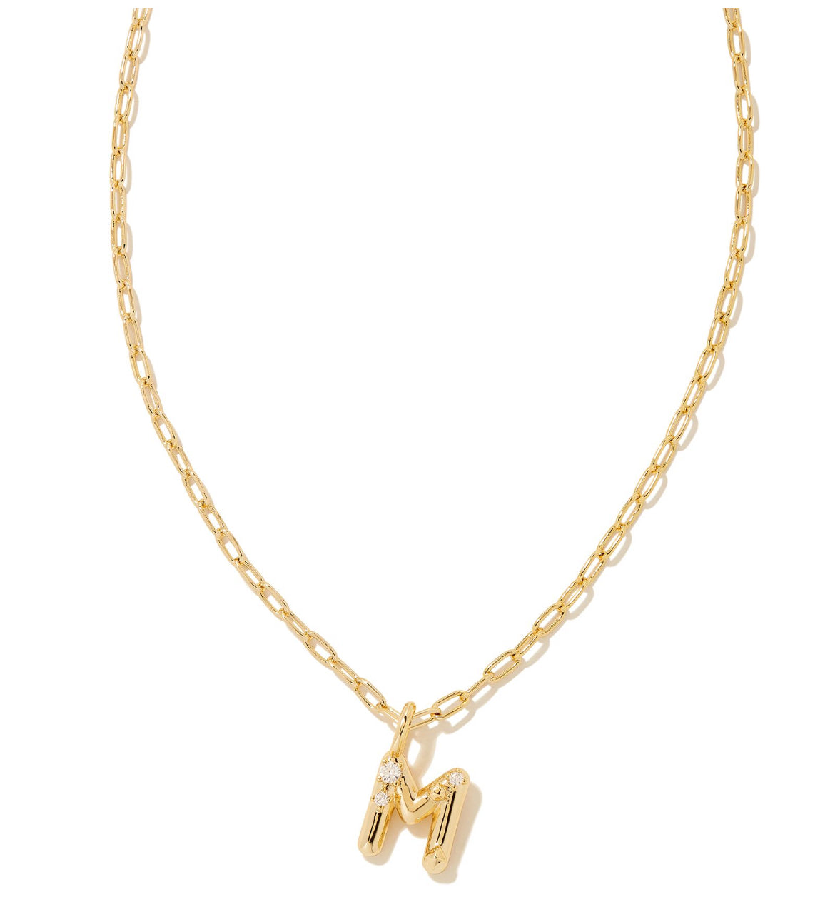 9608853960 CRYSTAL LETTER M Gold