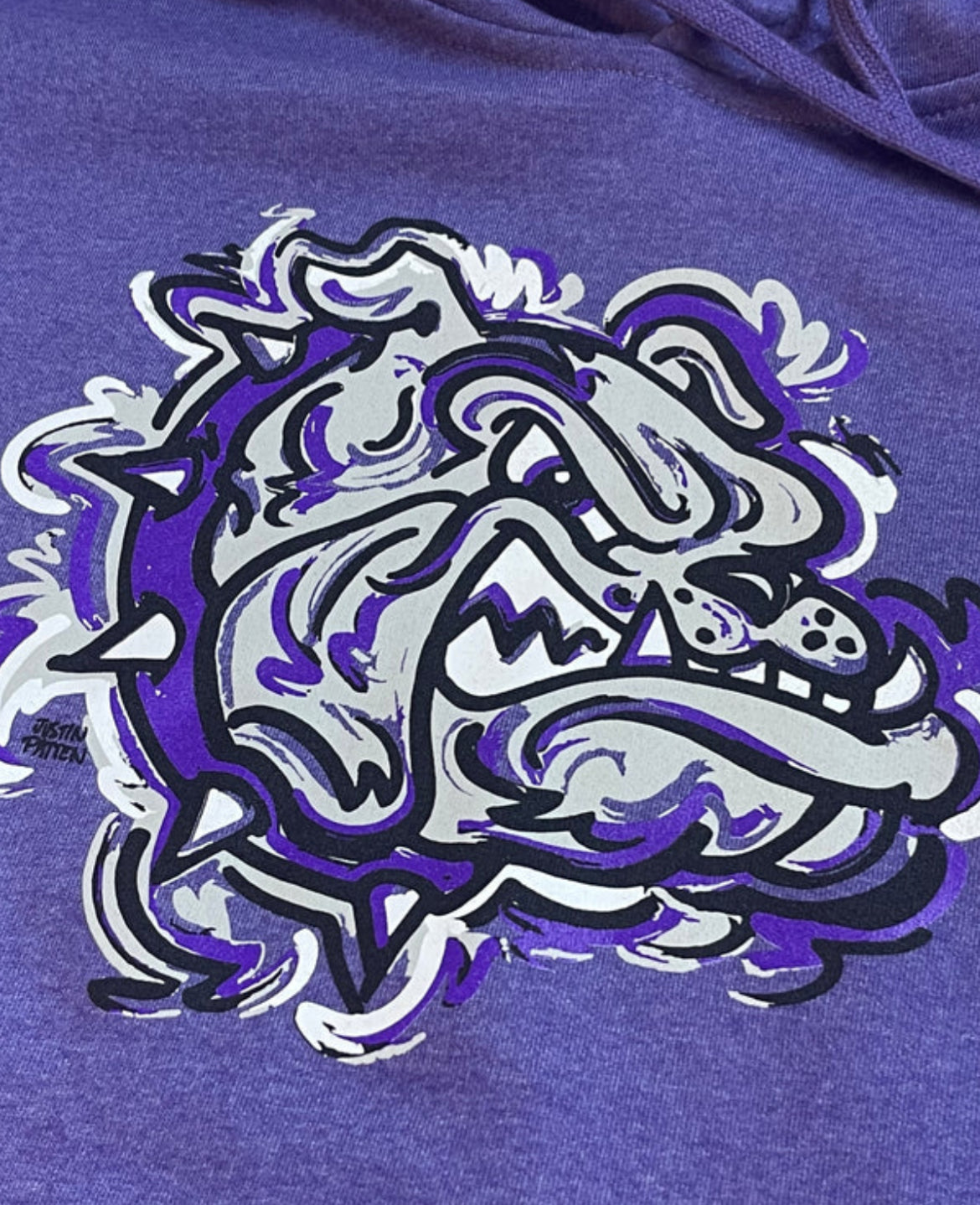 Justin Patten Brownsburg Heather Purple Hoodie