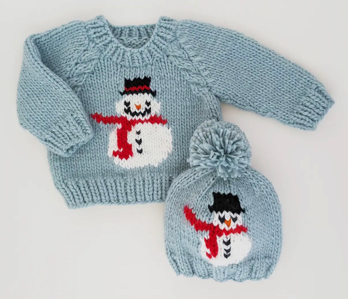 Frosty Snowman Surf Blue Beanie