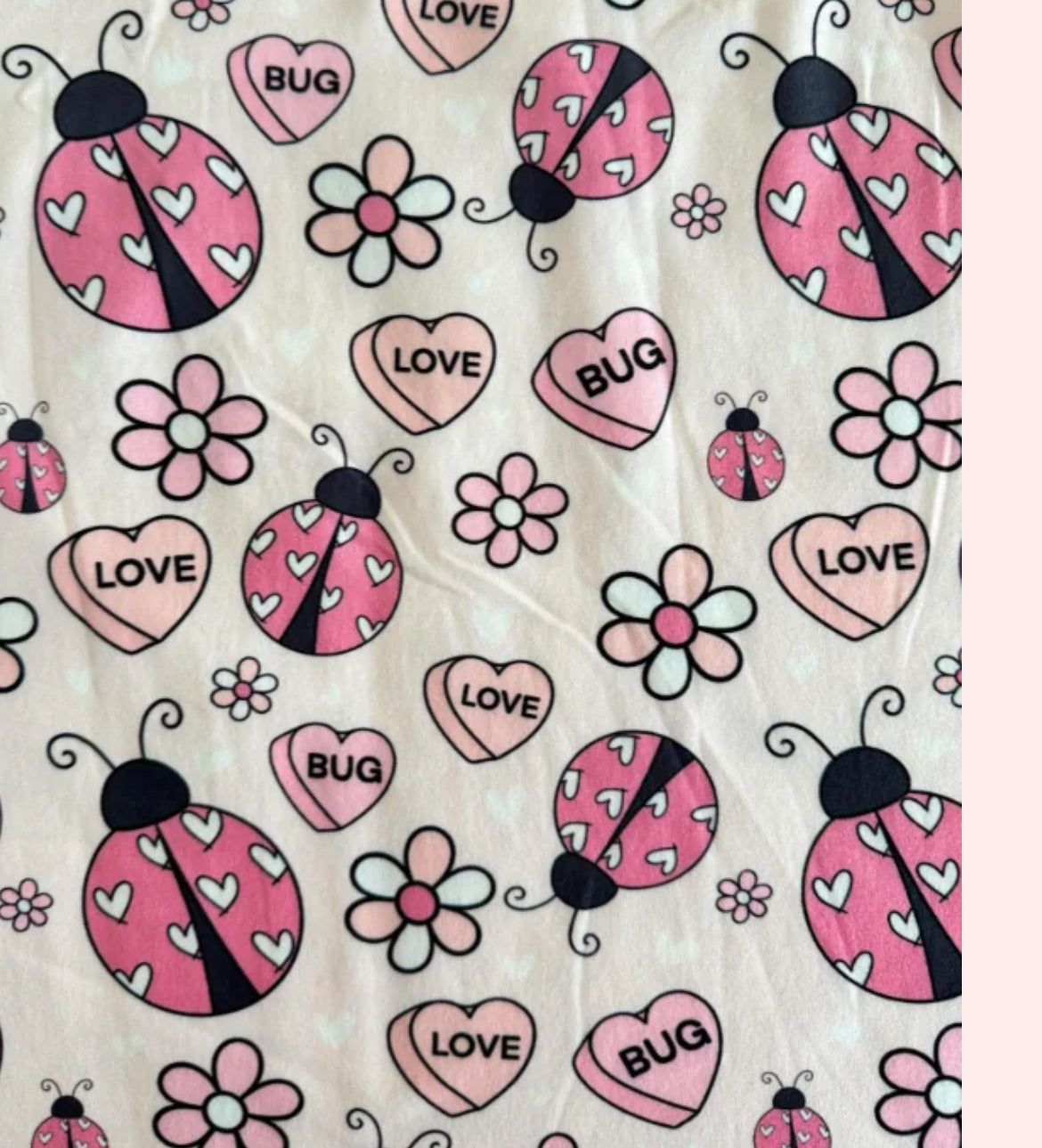 Short Sleeve Jogger PJ Set- Love Bug