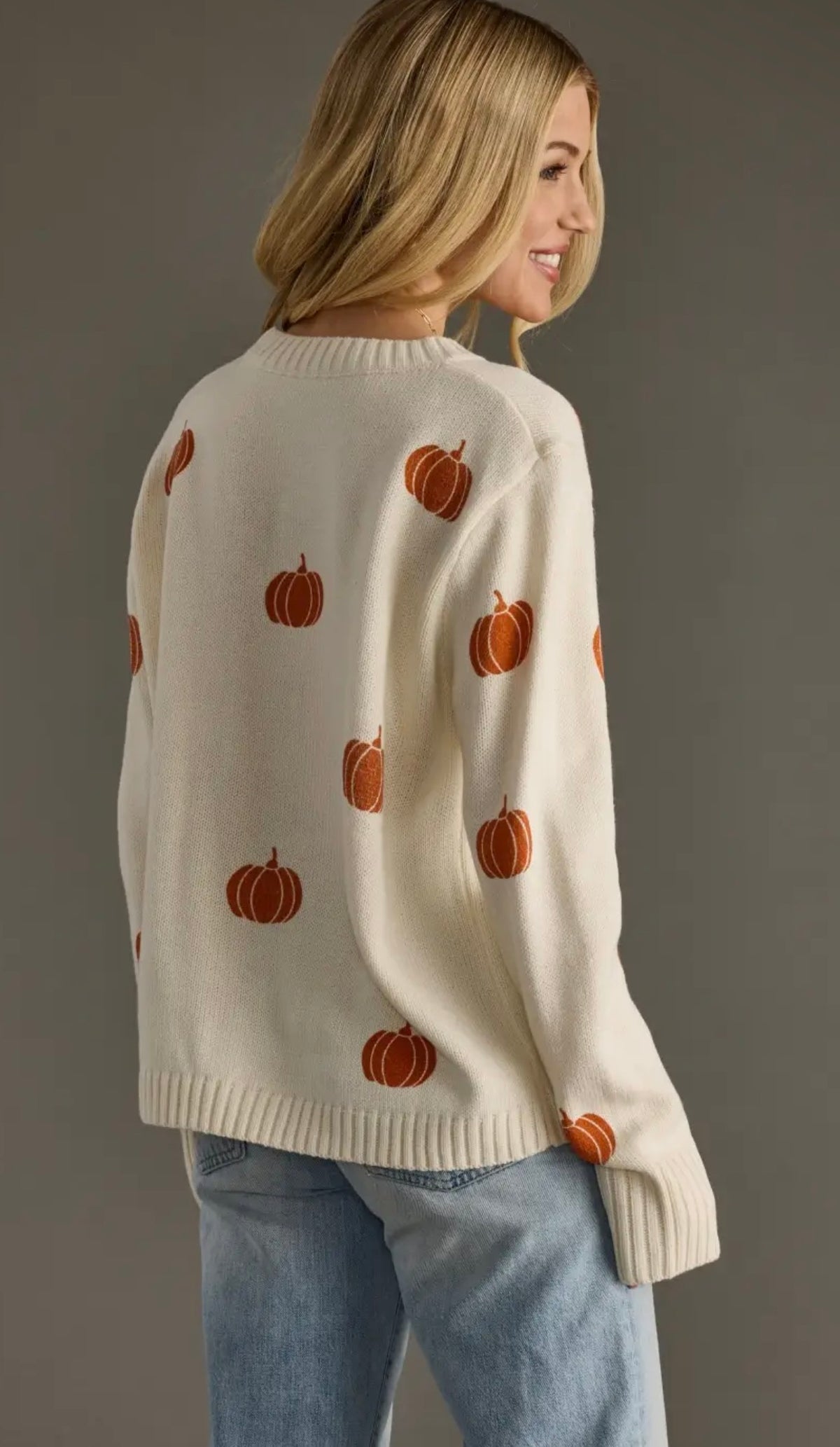 Cream Pumpkin Sweater