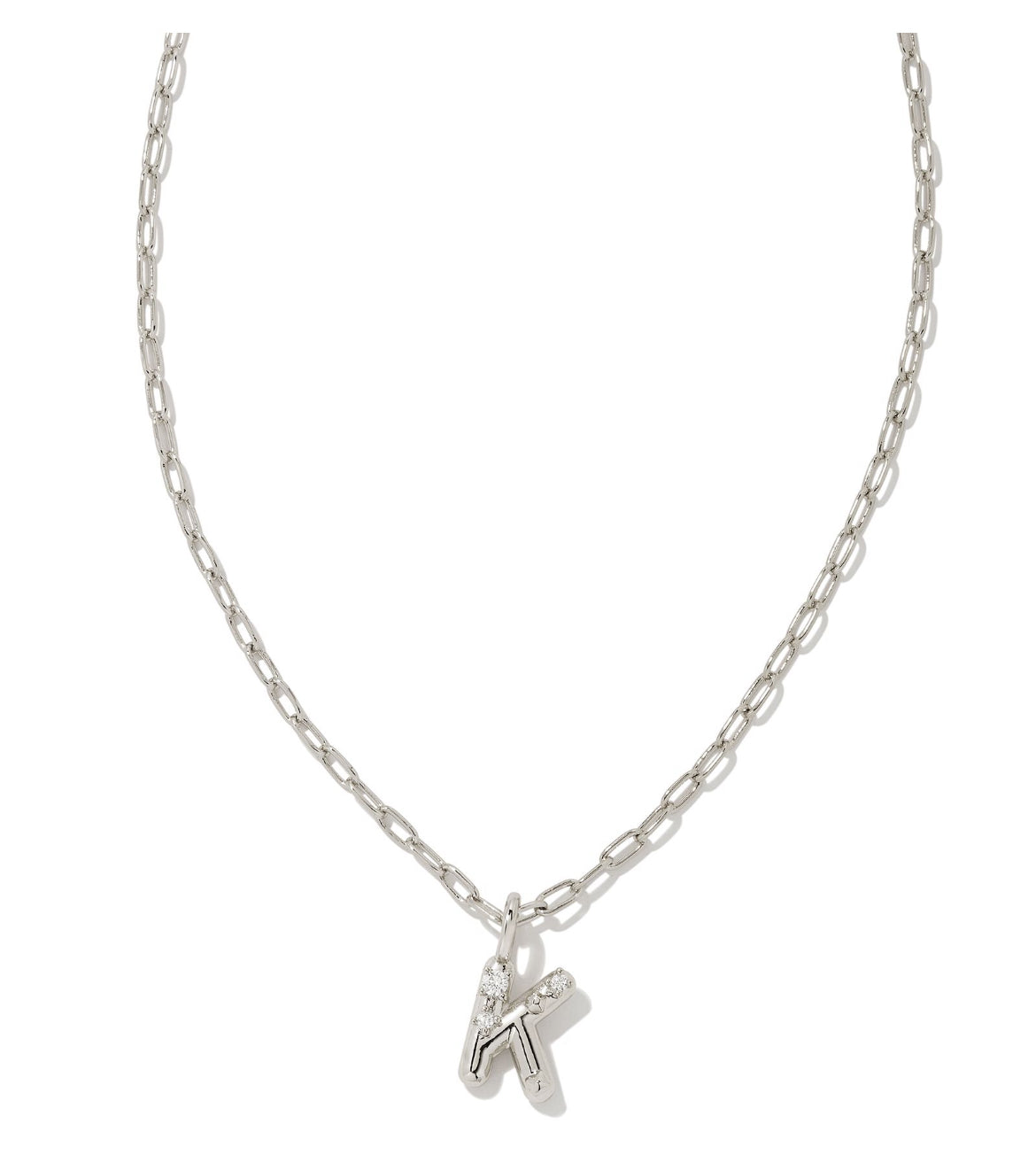 9608853834 Crystal Letter K silver