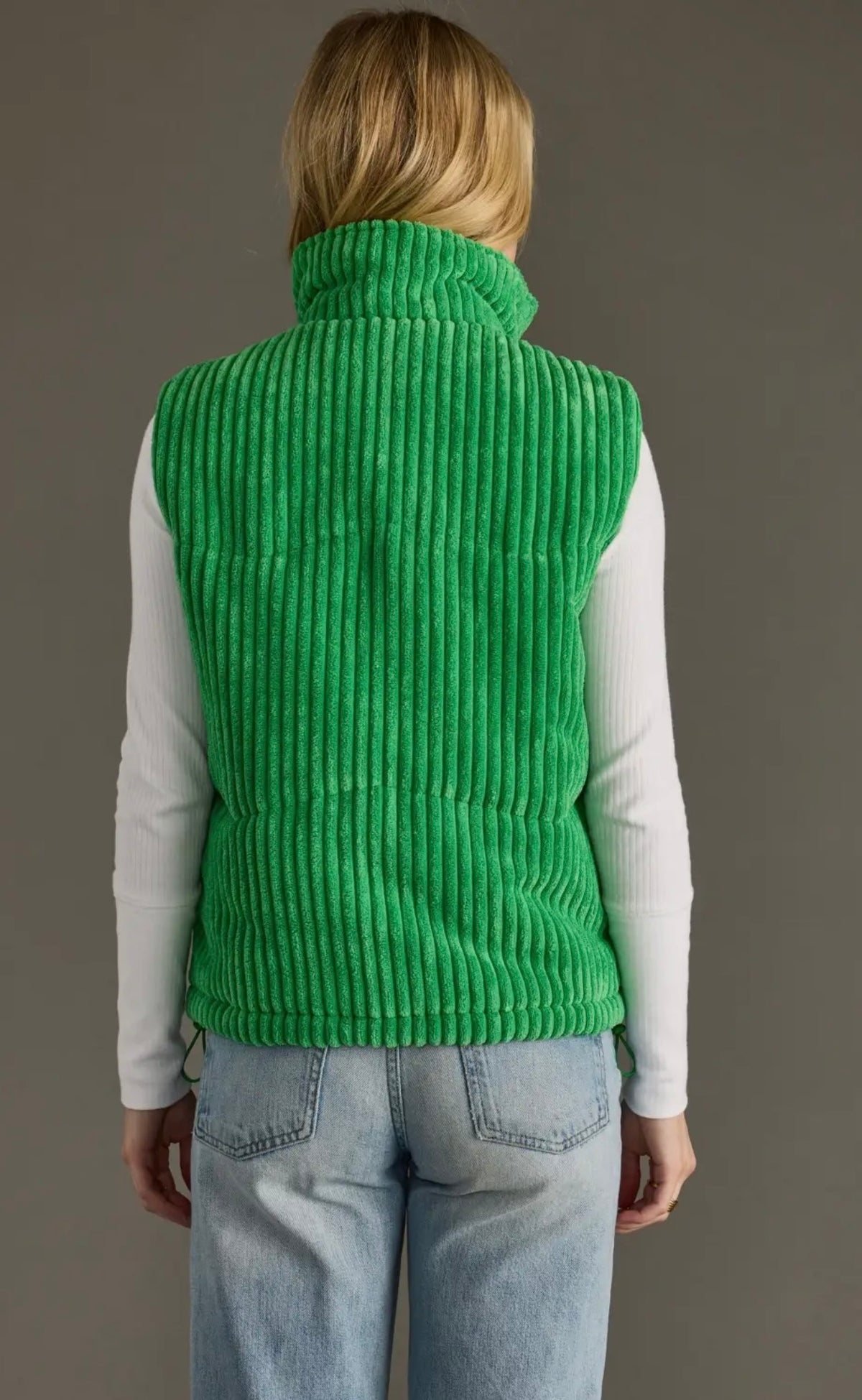 Green Corduroy Vest