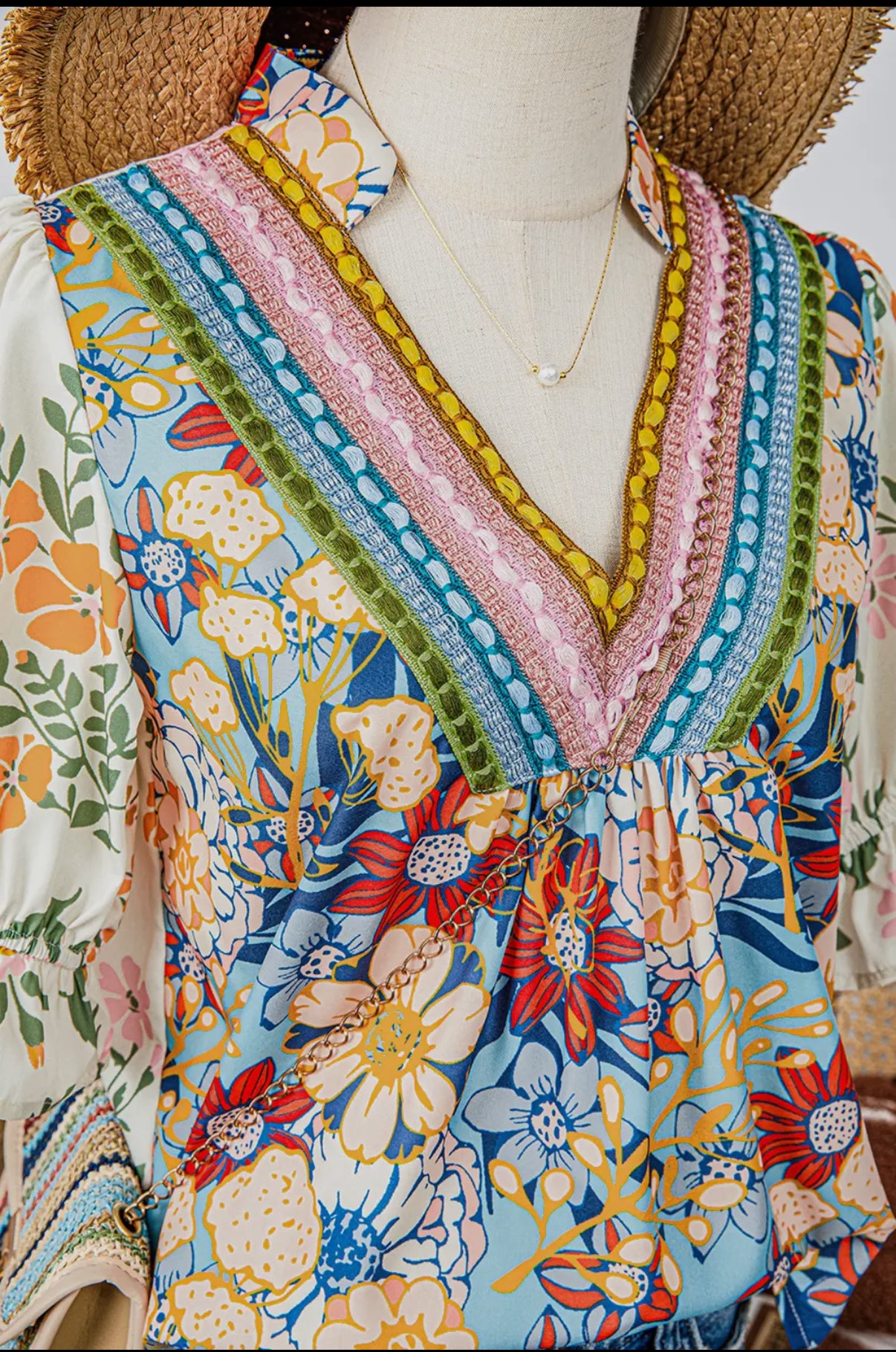 Fashion -W Boho Half Sleeve Blouse