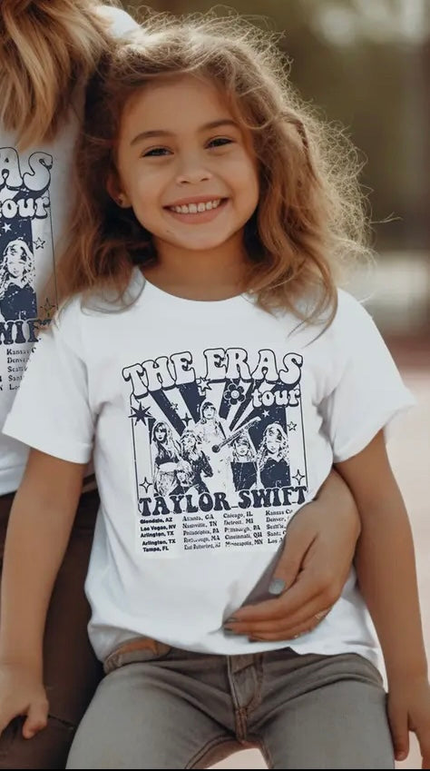 Taylor Swift White Eras Tour Girls Tee TPG 41111