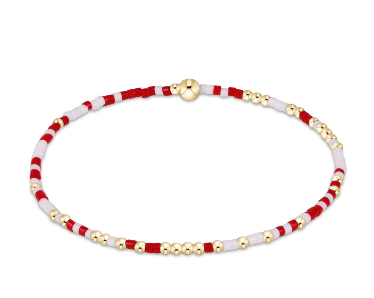BGDHOPUNWRWHI Hope Unwritten Bracelet - Red - White