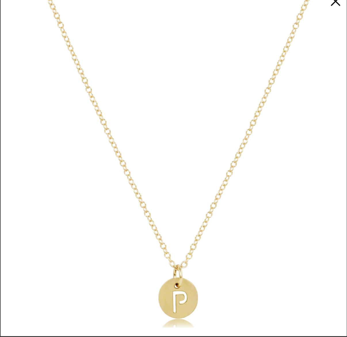 N16GRESPGP 16" Necklace Gold - Respect Gold Charm - P