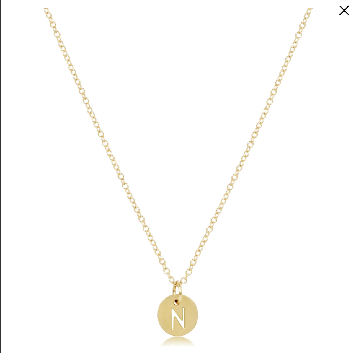N16GRESPGN 16" Necklace Gold - Respect Gold Charm - N