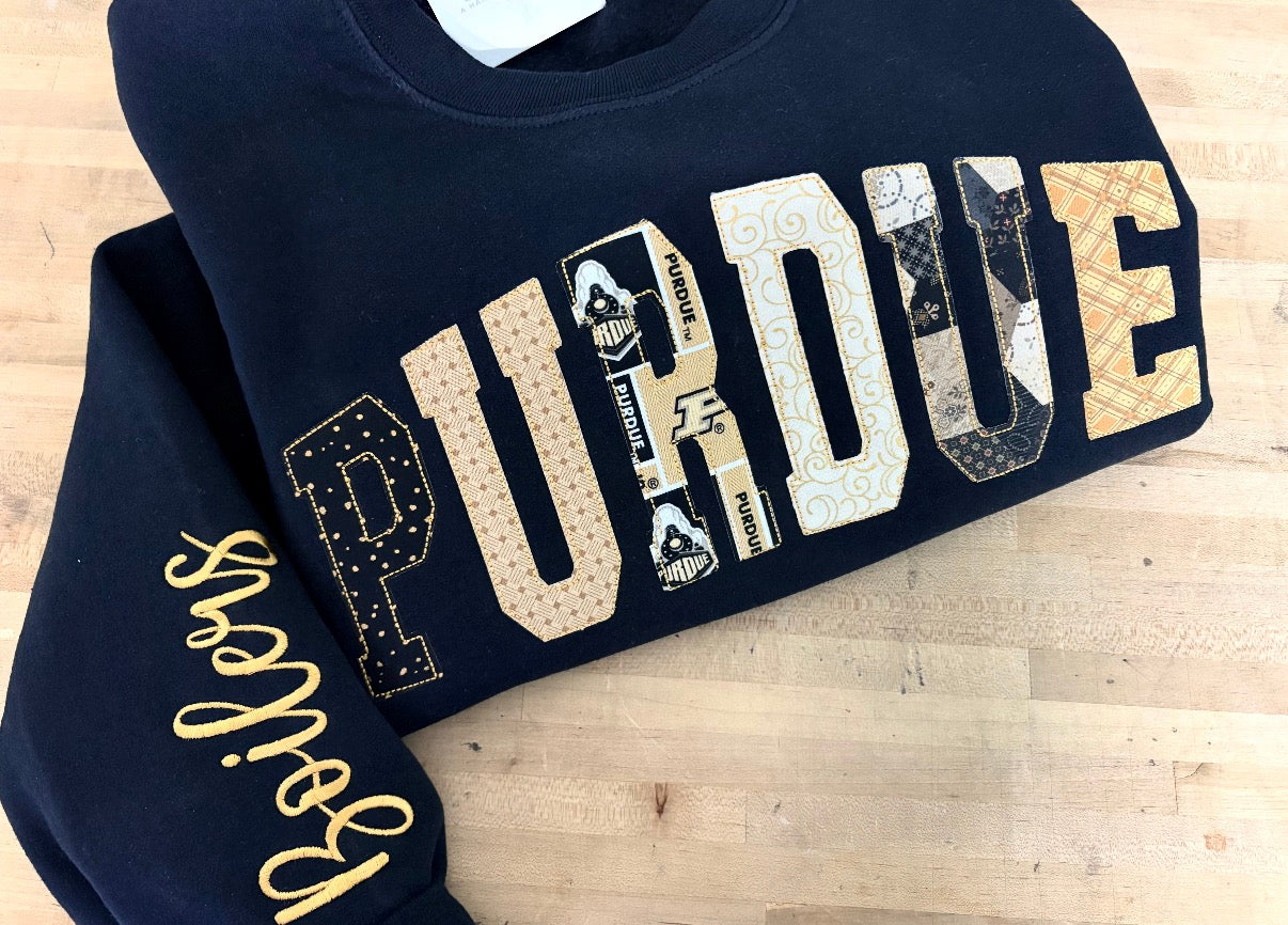 PREORDER NOW! Purdue Embroidery Sweatshirt