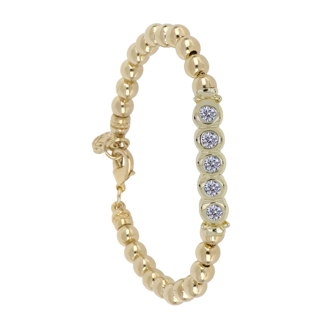 B5830-GF00 FIVE STONE CZ BEZEL BRAC