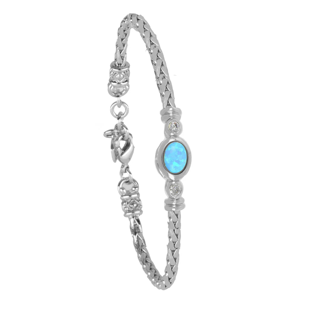 B5570-R6F0 7" SINGLE STR. BLUE OPAL RHOD
