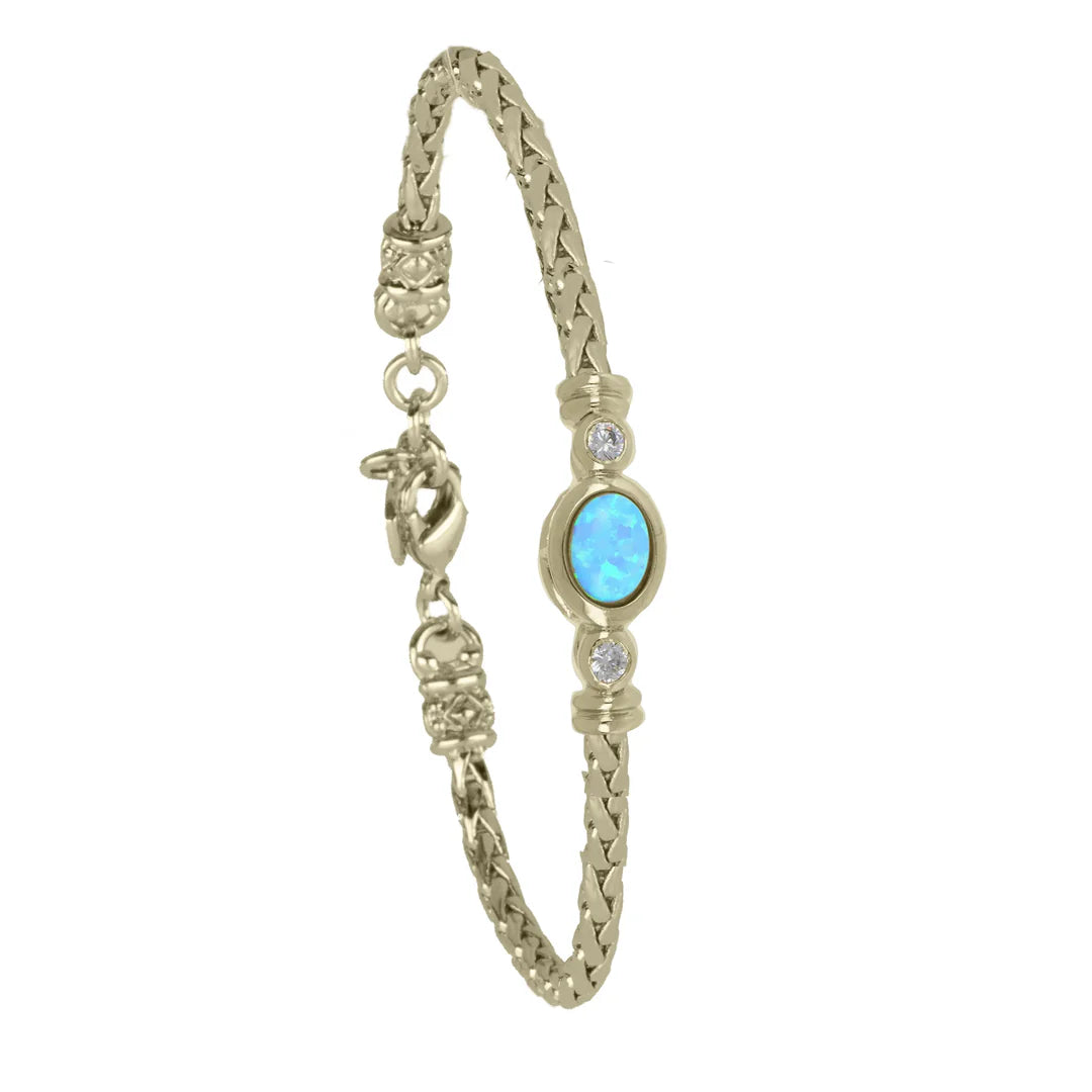 B5570-G6F0 7" SINGLE STR. BLUE OPAL GOLD