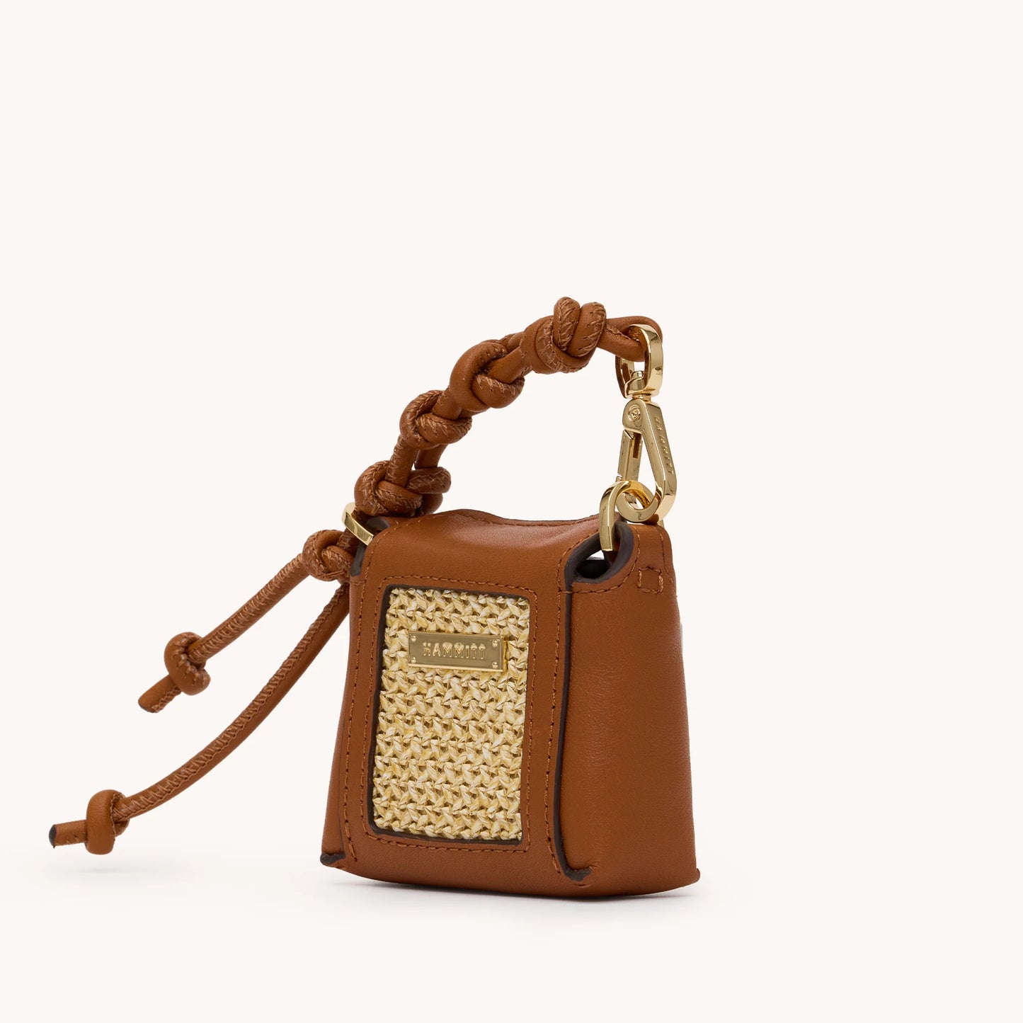 Mini B Cocoa Raffia/Gold