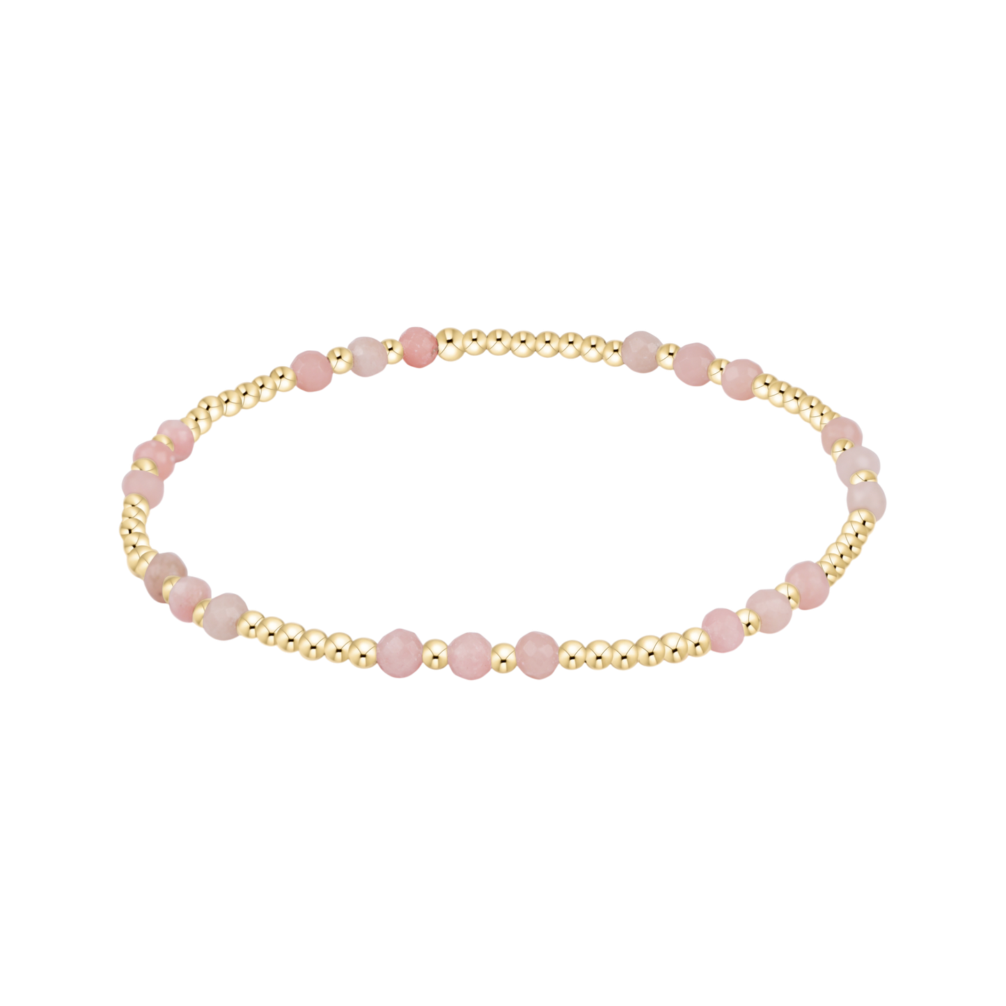 BGEMJOY3POP Joy Gem 3mm Bracelet - Pink Opal