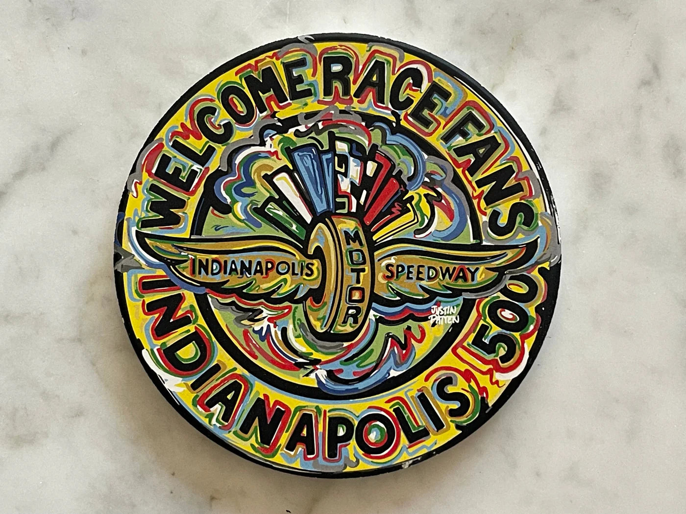 IMS Welcome Race Fans Stone Coaster
