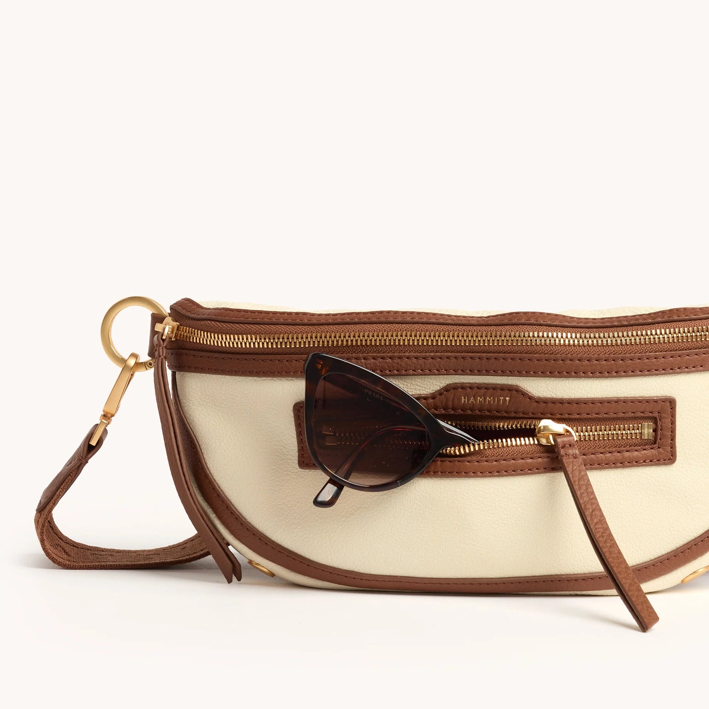 Charles Crossbody Medium Courtyard Cream/Brushed Gold