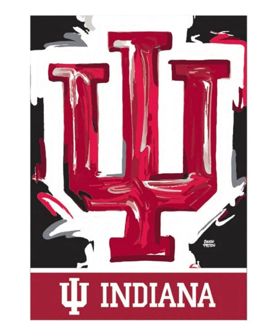 IU Logo Garden Flag
