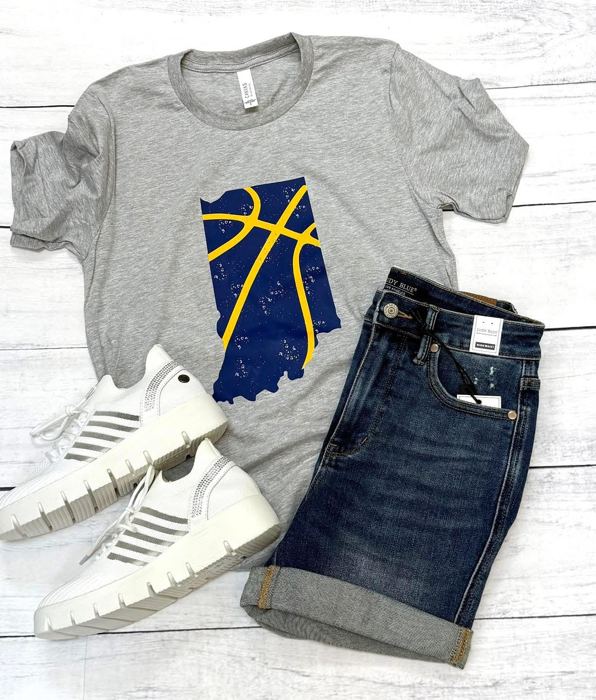 Pacers State Tee Grey