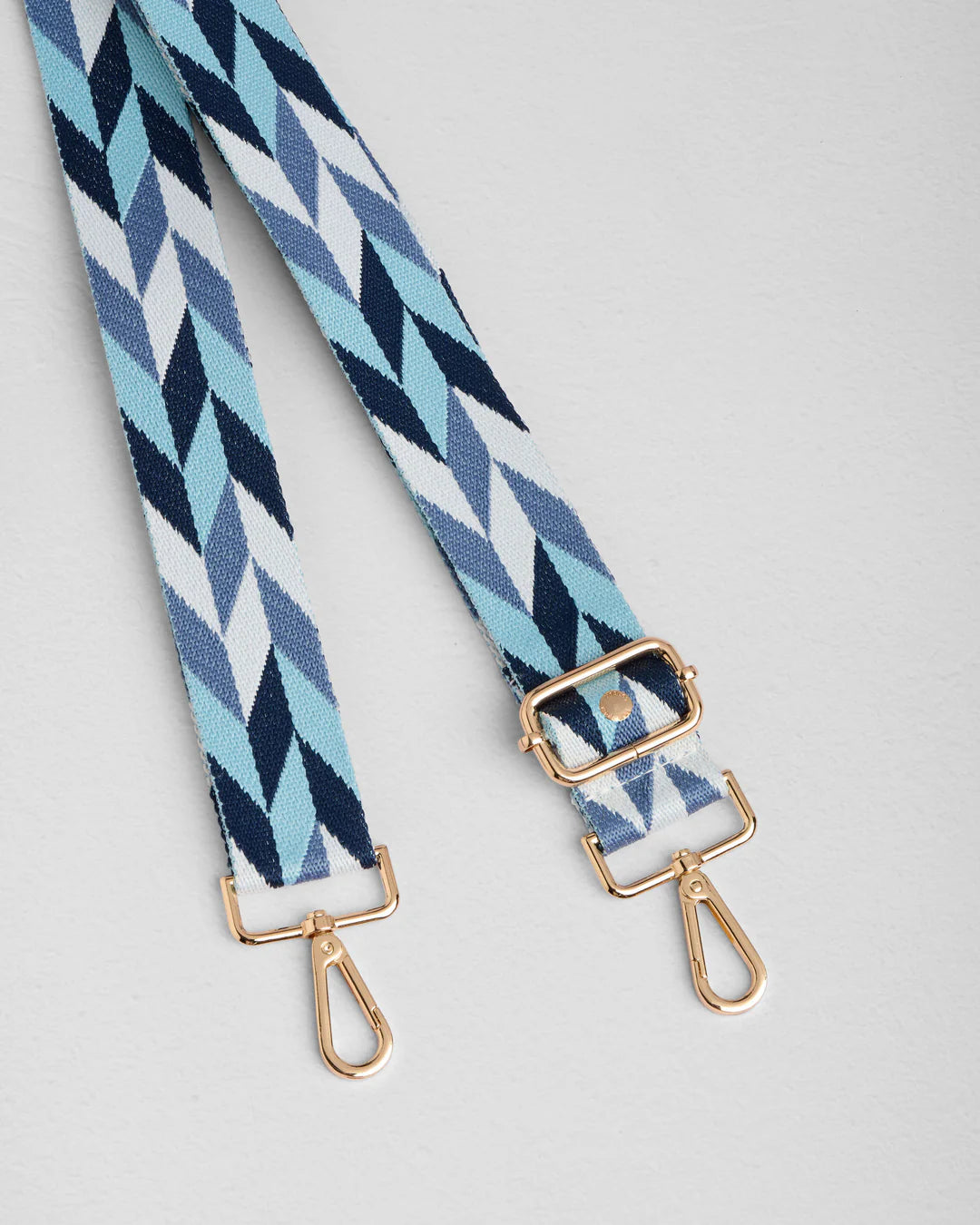 Original Bag Lupin Blue + 2 straps (Navy Harlequin and Lupin Blue Mini Chevron
