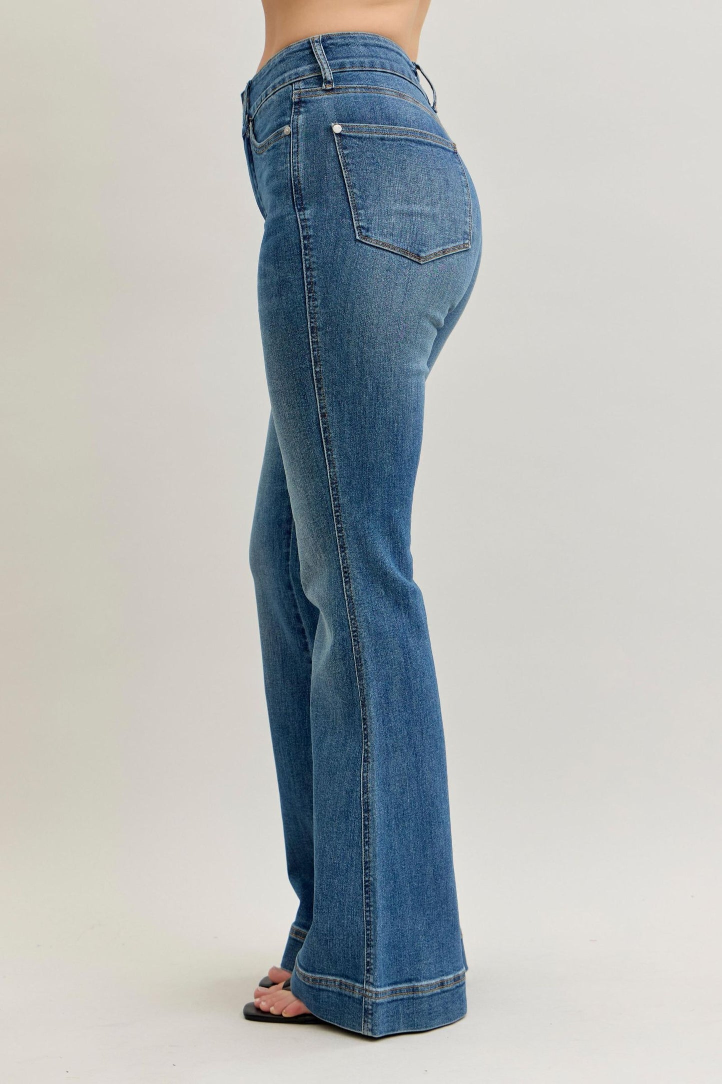 Petite Flare Tummy Control Dbl Button 881018